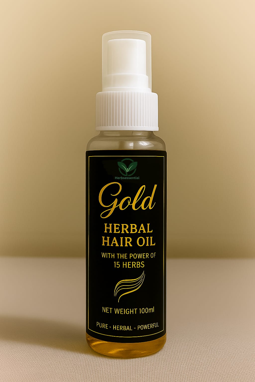 GOLD HAIR CARE HERBAL OIL | POWER OF 15 HERBS
