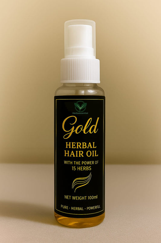 GOLD HAIR CARE HERBAL OIL | POWER OF 15 HERBS